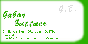 gabor buttner business card